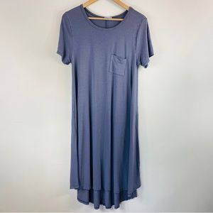 LULAROE | Solid Gray Carly Dress